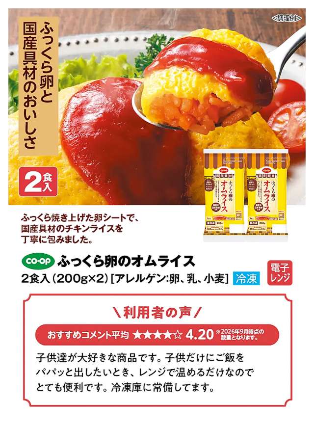 洋食グルメセット(ふっくら卵のオムライス)
